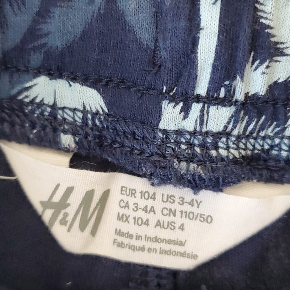 Lot of 2 H&M Little Boy Pull On Knit Shorts - Picture 10 of 12